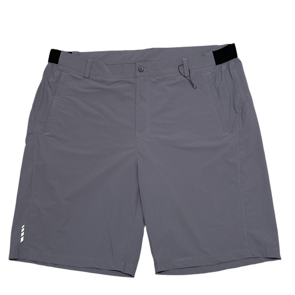 Mens OutdoorSports 40 XL Shorts Khakis Chino Gray Flex Gripper Waist Stretch New - Picture 3 of 9